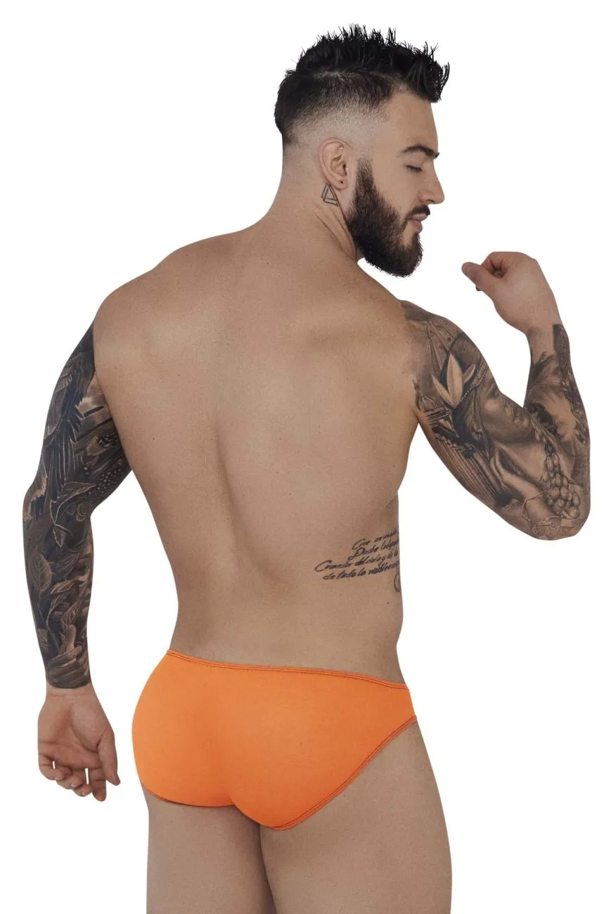 Clothing_Pikante_Mens Underwear Pikante PIK 1277 Sonar Briefs Color Orange
