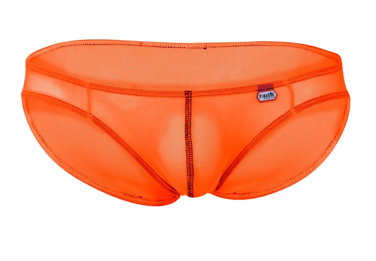 Clothing_Pikante_Mens Underwear Pikante PIK 1277 Sonar Briefs Color Orange
