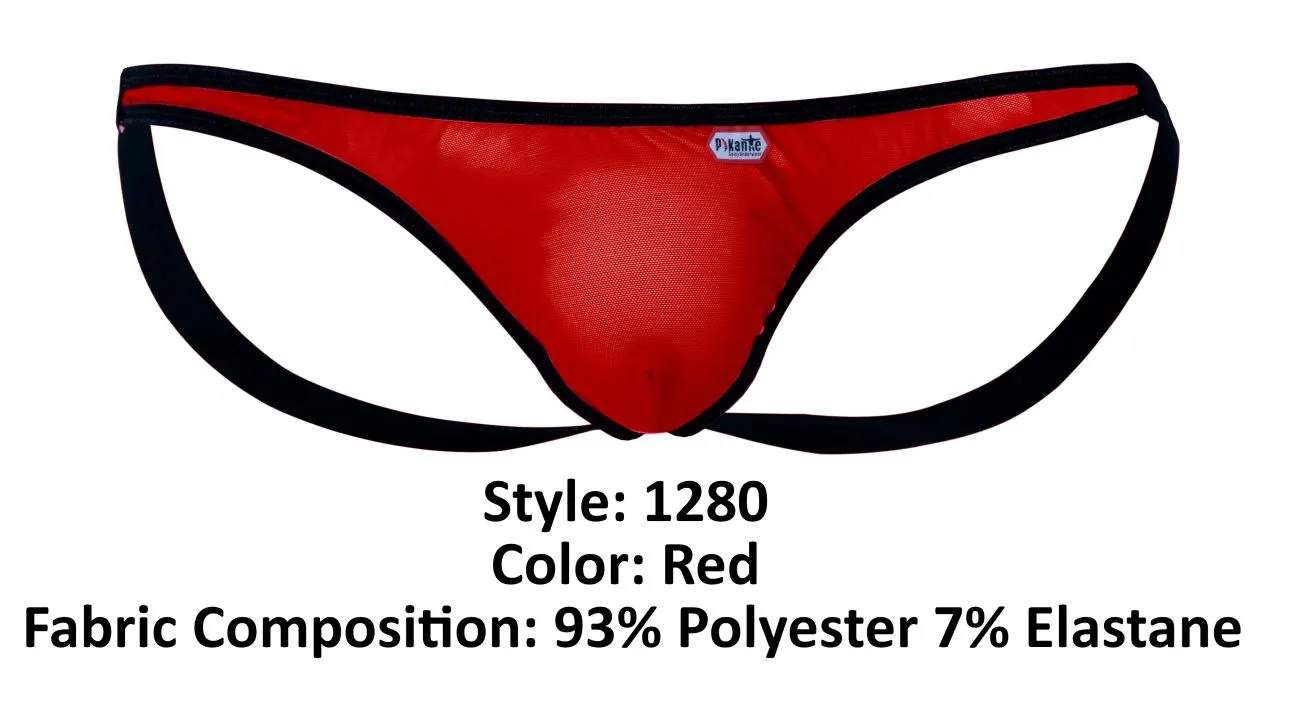 Clothing_Pikante_Mens Underwear Pikante PIK 1280 Sonar Jockstrap Color Red