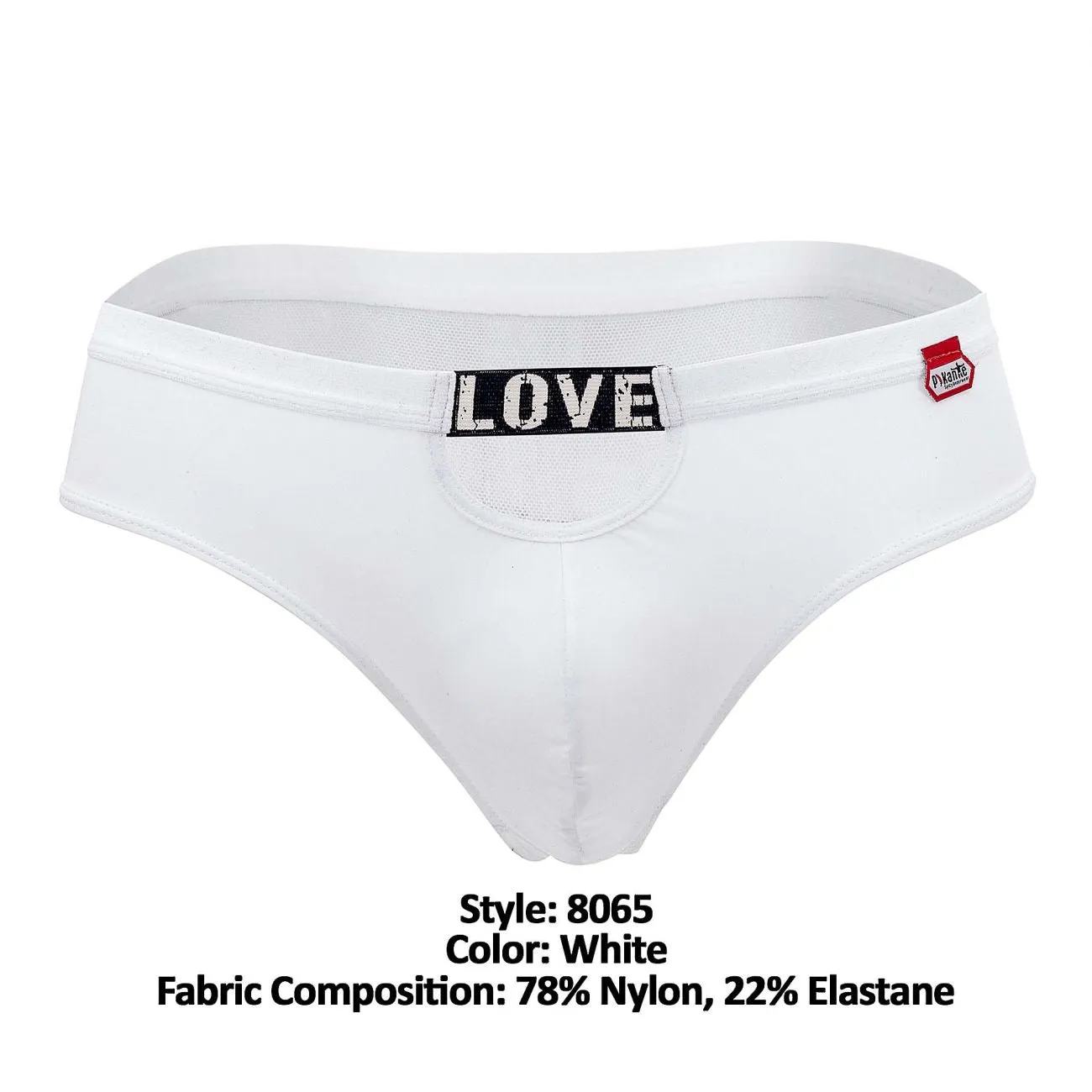 Clothing_Pikante_Mens Underwear Pikante PIK 8065 Attitude Thongs Color White