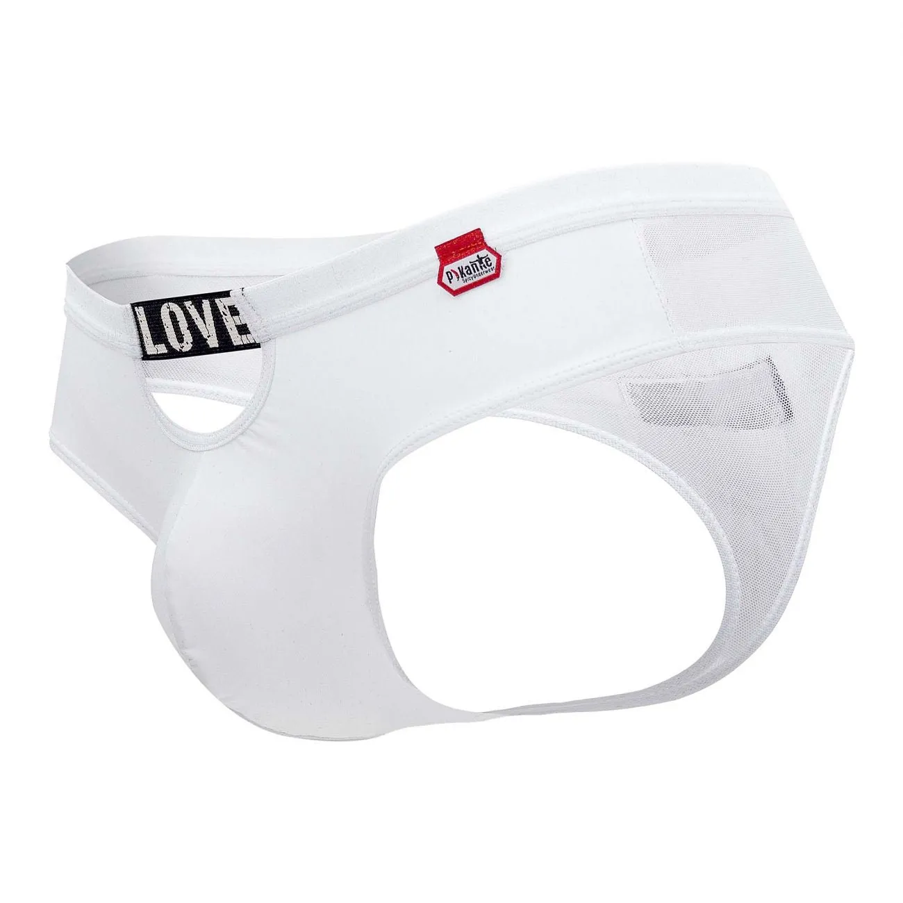 Clothing_Pikante_Mens Underwear Pikante PIK 8065 Attitude Thongs Color White