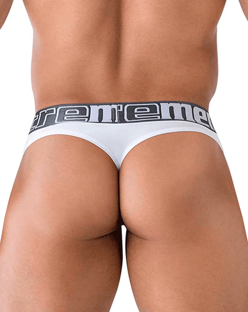 Clothing_Xtremen_Mens Underwear Xtremen 91208b Microfiber Thongs White