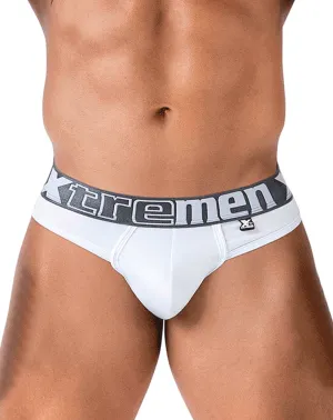 Clothing_Xtremen_Mens Underwear Xtremen 91208b Microfiber Thongs White