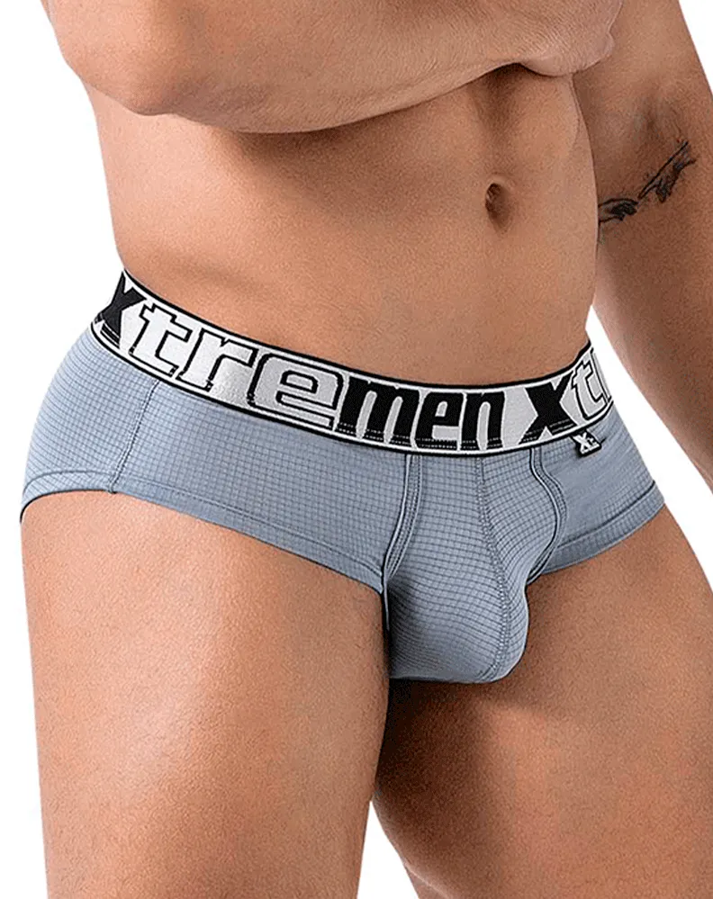Clothing_Xtremen_Mens Underwear Xtremen 91221 Microfiber Briefs Gray