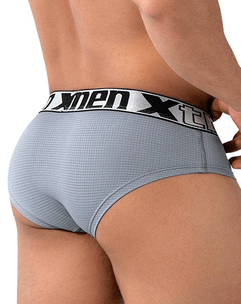 Clothing_Xtremen_Mens Underwear Xtremen 91221 Microfiber Briefs Gray