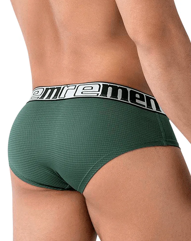 Clothing_Xtremen_Mens Underwear Xtremen 91221 Microfiber Briefs Green