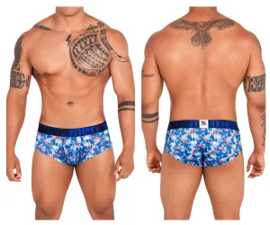 Clothing_Xtremen_Underwear Xtremen 41313 Printed Briefs Color Royal