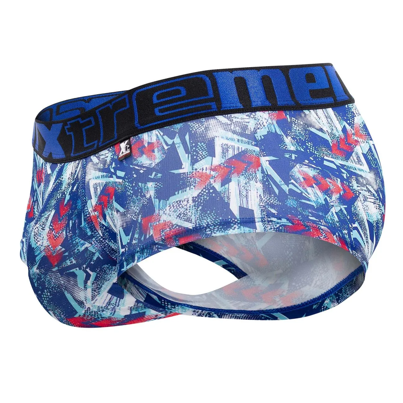 Clothing_Xtremen_Underwear Xtremen 41313 Printed Briefs Color Royal