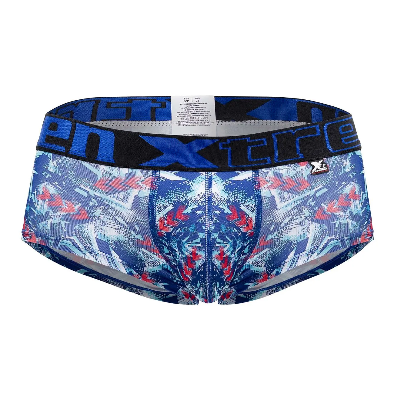 Clothing_Xtremen_Underwear Xtremen 41313 Printed Briefs Color Royal