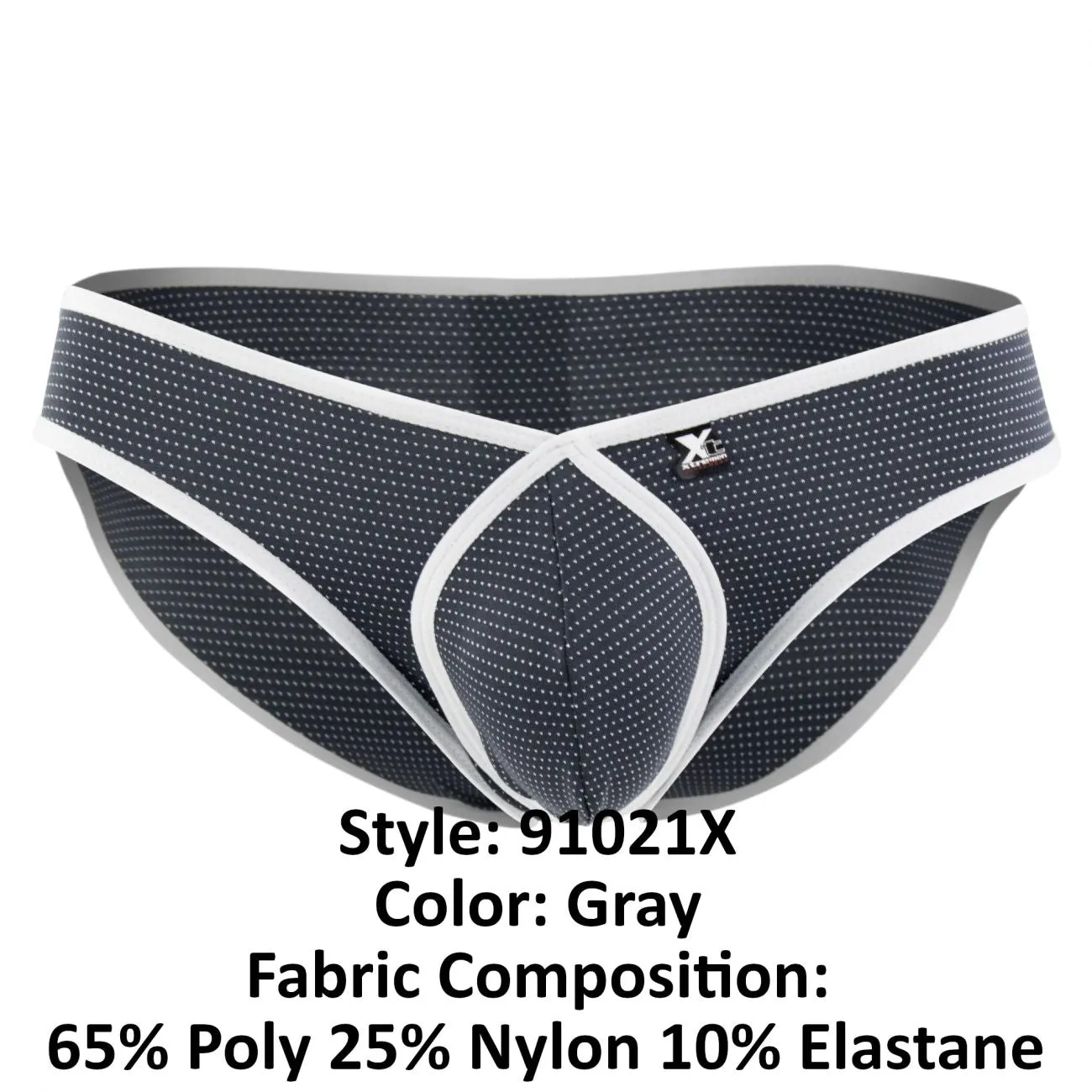 Clothing_Xtremen_Underwear Xtremen 91021X Microfiber Briefs Color Gray