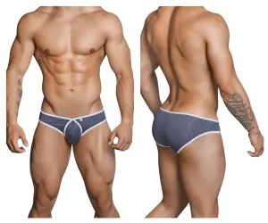 Clothing_Xtremen_Underwear Xtremen 91021X Microfiber Briefs Color Gray