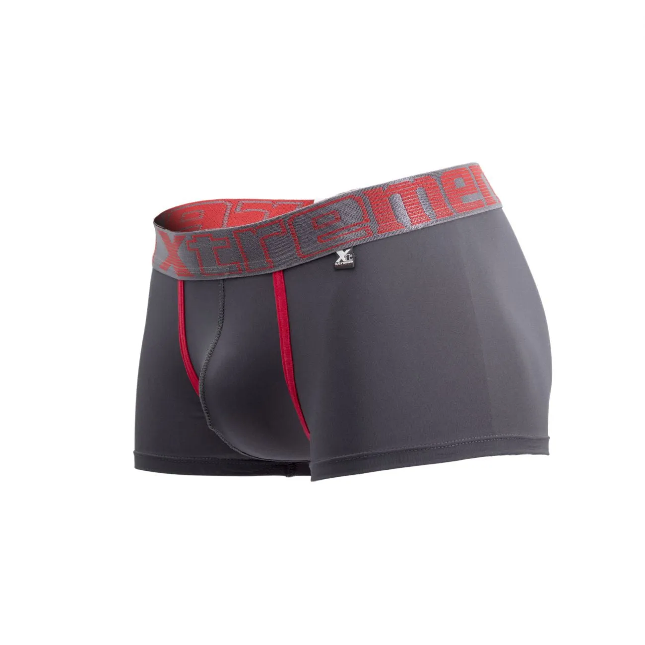 Clothing_Xtremen_Underwear Xtremen 91028 Piping Boxer Briefs Color Gray