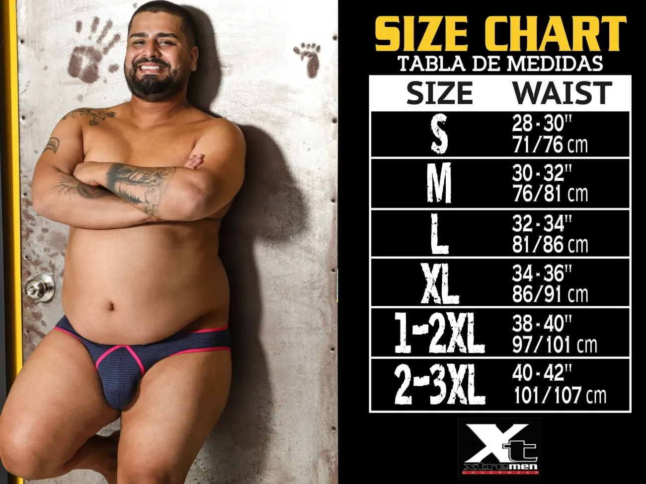Clothing_Xtremen_Underwear Xtremen 91028 Piping Boxer Briefs Color Gray