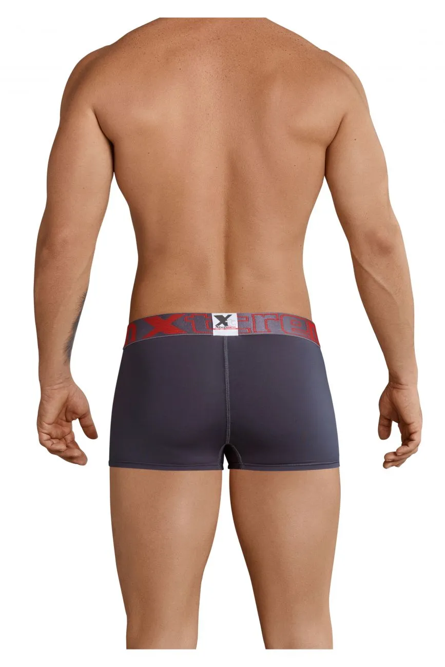 Clothing_Xtremen_Underwear Xtremen 91028 Piping Boxer Briefs Color Gray