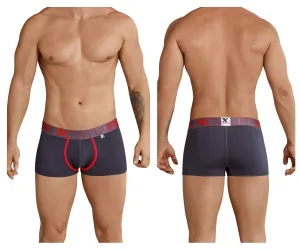 Clothing_Xtremen_Underwear Xtremen 91028 Piping Boxer Briefs Color Gray
