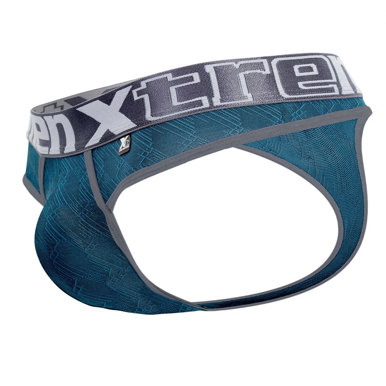 Clothing_Xtremen_Underwear Xtremen 91073 Microfiber Jacquard Thongs Color Jade