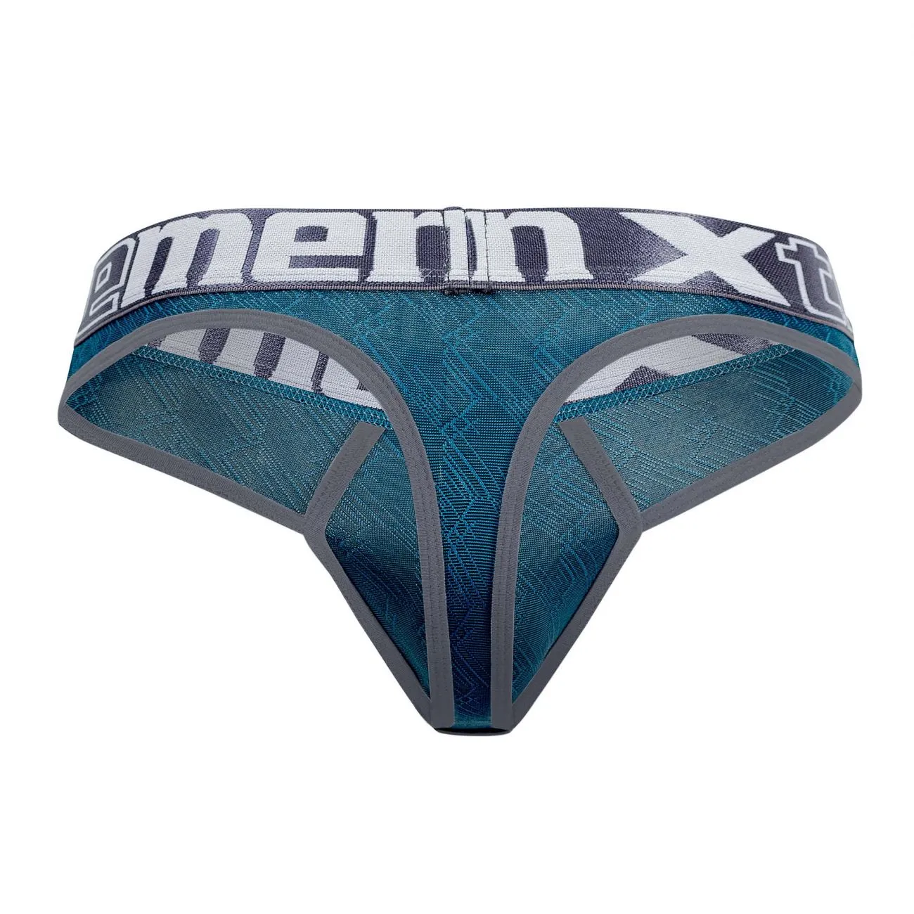 Clothing_Xtremen_Underwear Xtremen 91073 Microfiber Jacquard Thongs Color Jade