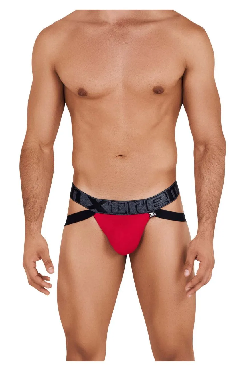 Clothing_Xtremen_Underwear Xtremen 91102 Microfiber Jockstrap Color Red
