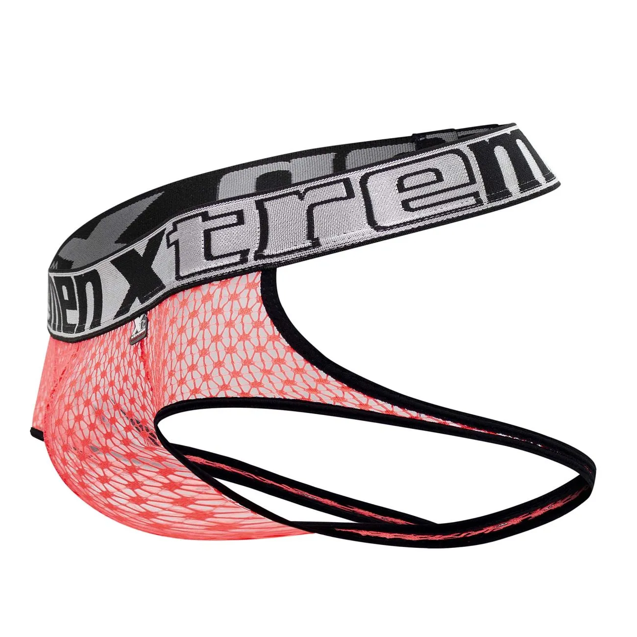 Clothing_Xtremen_Underwear Xtremen 91119 Lace Jockstrap Color Coral