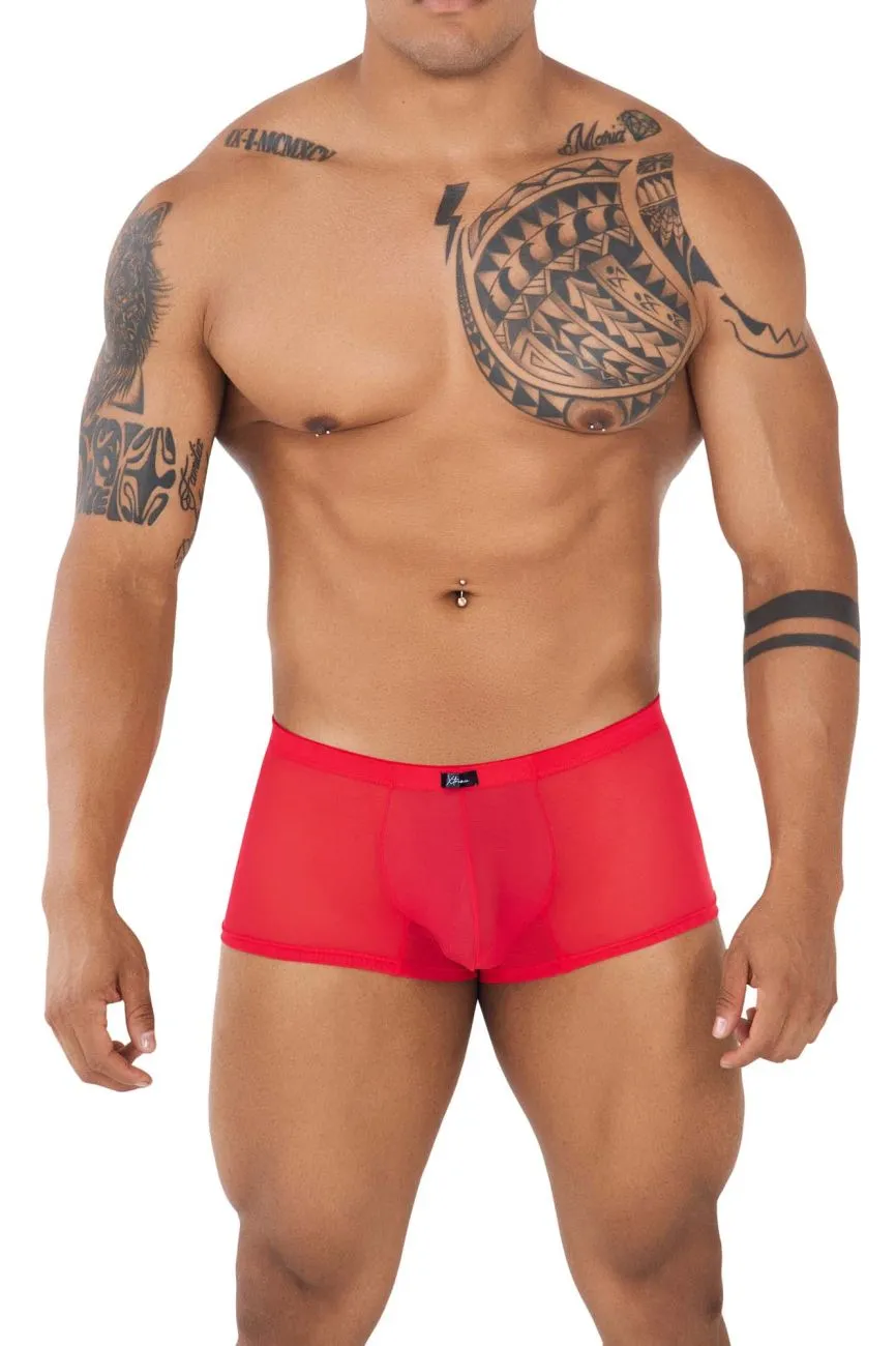Clothing_Xtremen_Underwear Xtremen 91127 Mesh Trunks Color Red