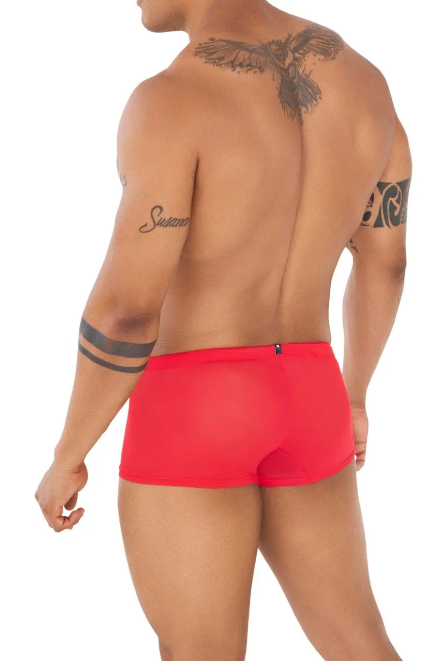 Clothing_Xtremen_Underwear Xtremen 91127 Mesh Trunks Color Red