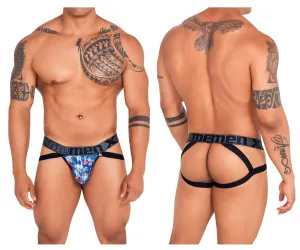 Clothing_Xtremen_Underwear Xtremen 91130 Printed Jockstrap Color Royal