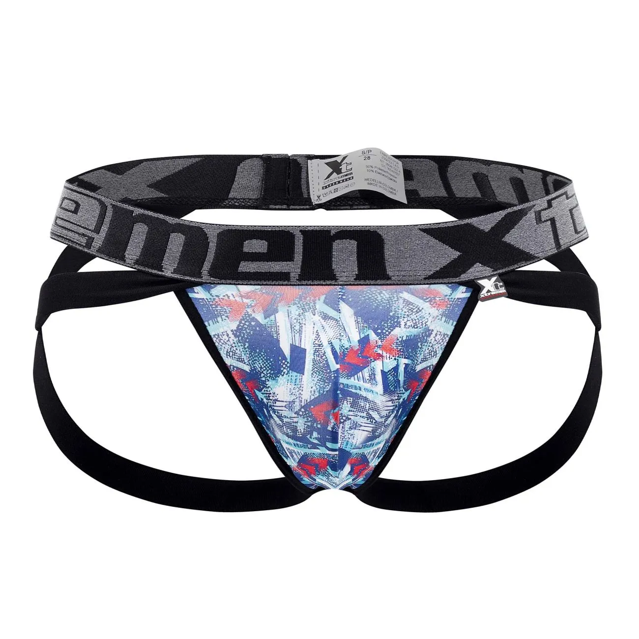 Clothing_Xtremen_Underwear Xtremen 91130 Printed Jockstrap Color Royal