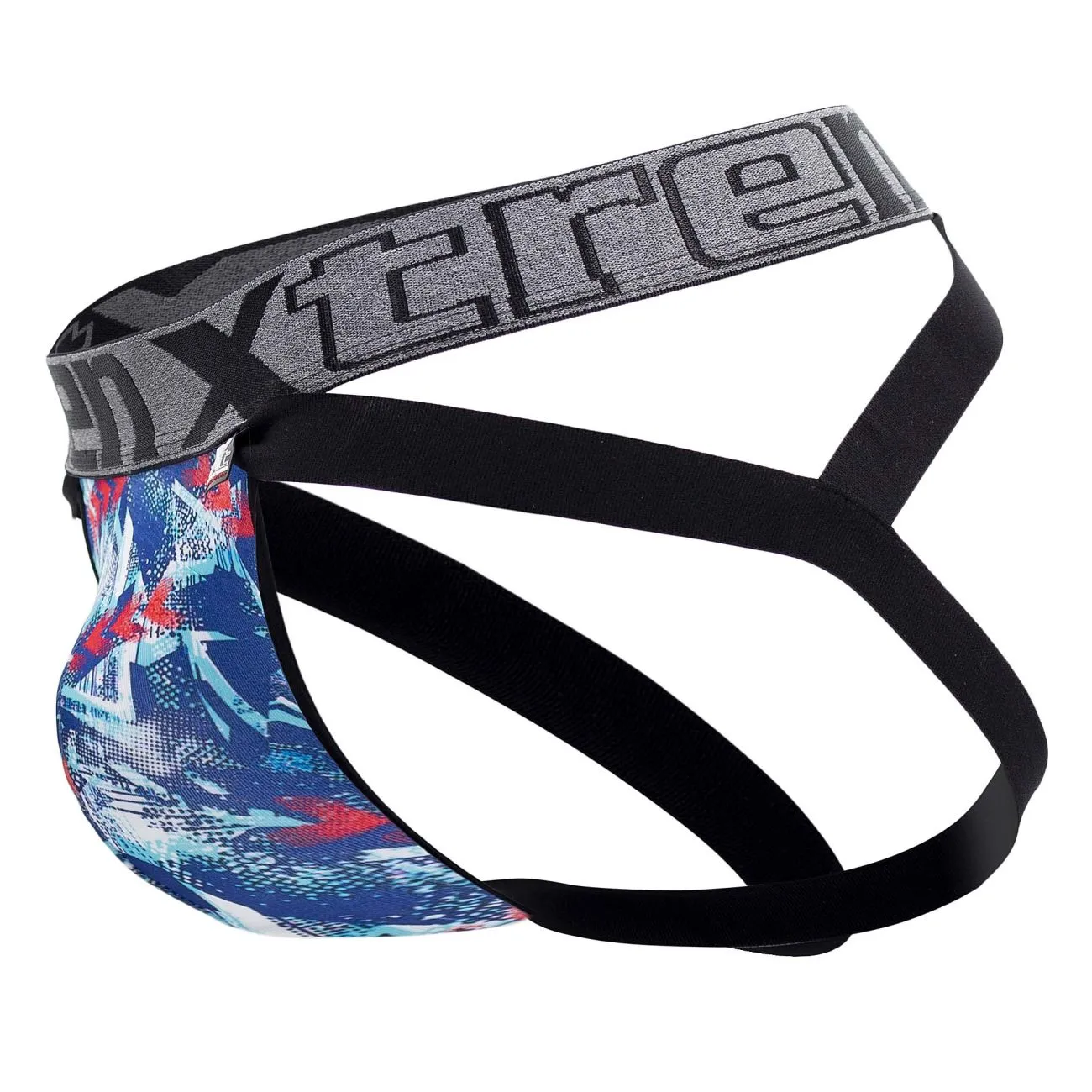 Clothing_Xtremen_Underwear Xtremen 91130 Printed Jockstrap Color Royal