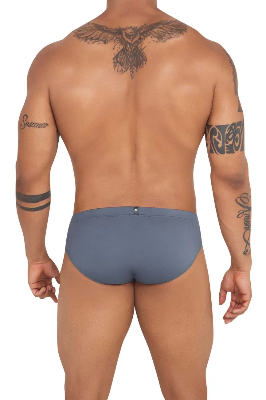 Clothing_Xtremen_Underwear Xtremen 91142 Ultra-soft Briefs Color Dark Gray
