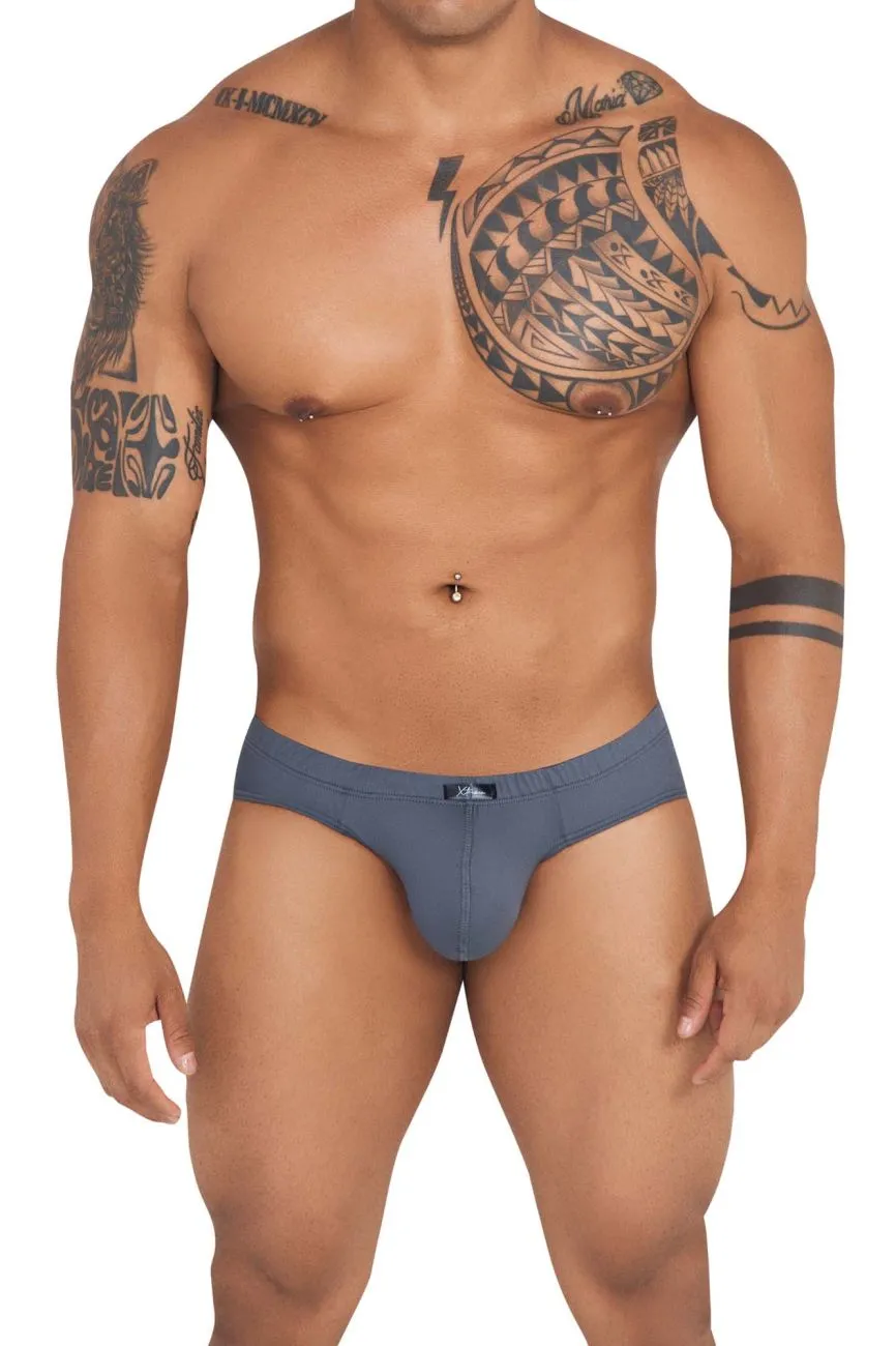 Clothing_Xtremen_Underwear Xtremen 91142 Ultra-soft Briefs Color Dark Gray