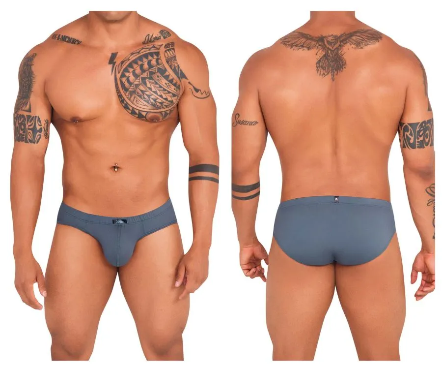 Clothing_Xtremen_Underwear Xtremen 91142 Ultra-soft Briefs Color Dark Gray