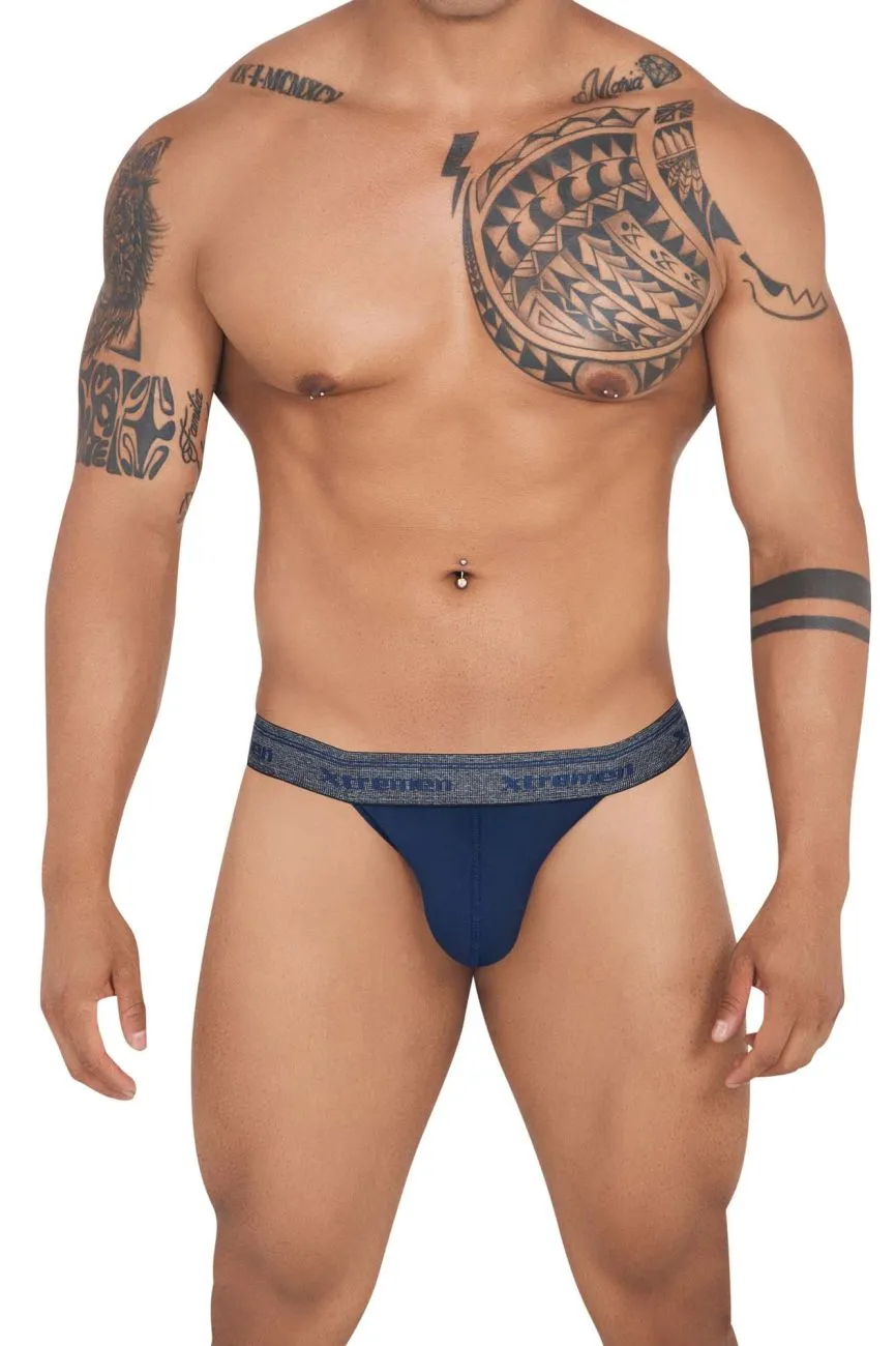 Clothing_Xtremen_Underwear Xtremen 91143 Ultra-soft Bikini Color Dark Blue