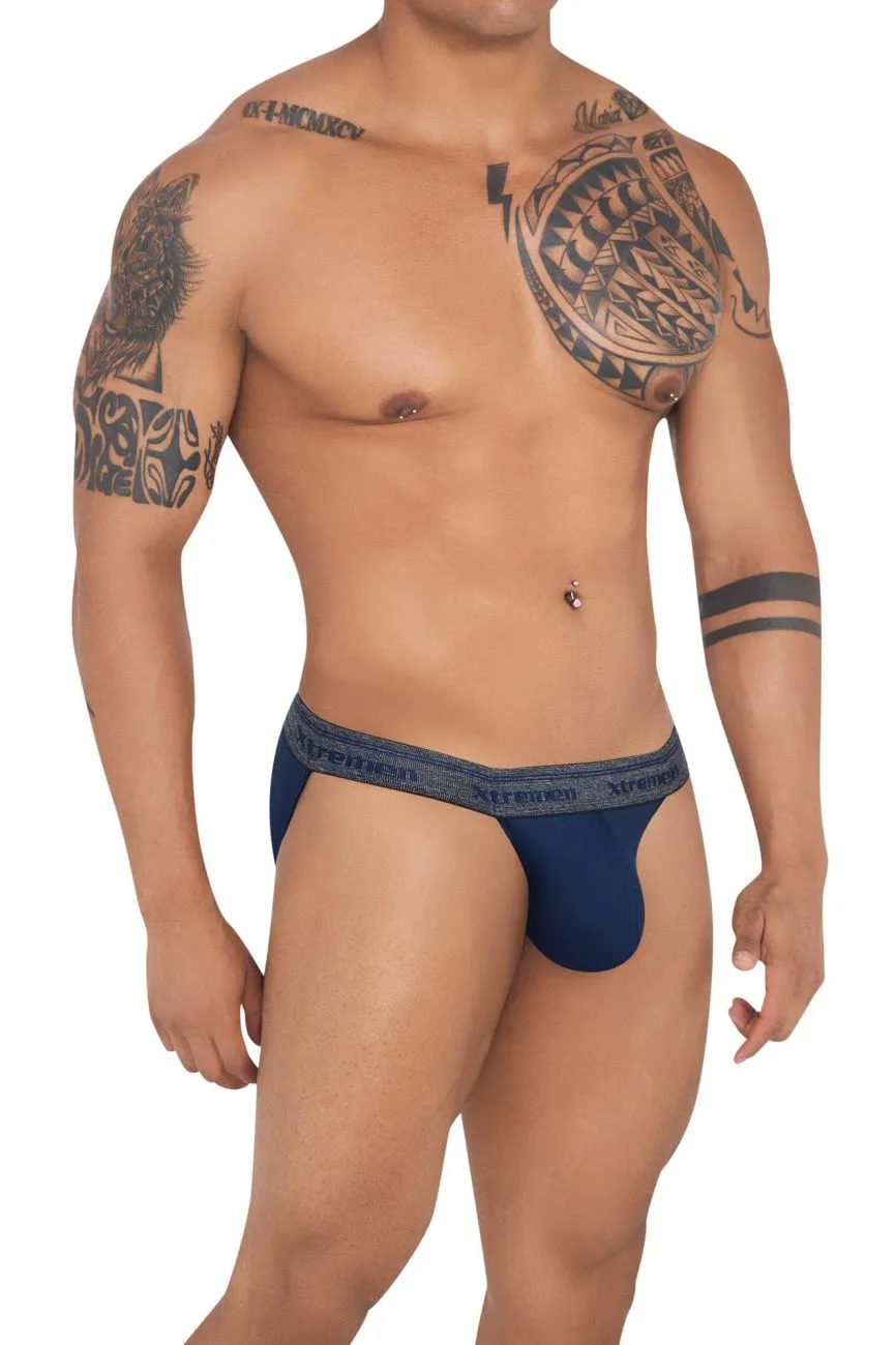 Clothing_Xtremen_Underwear Xtremen 91143 Ultra-soft Bikini Color Dark Blue