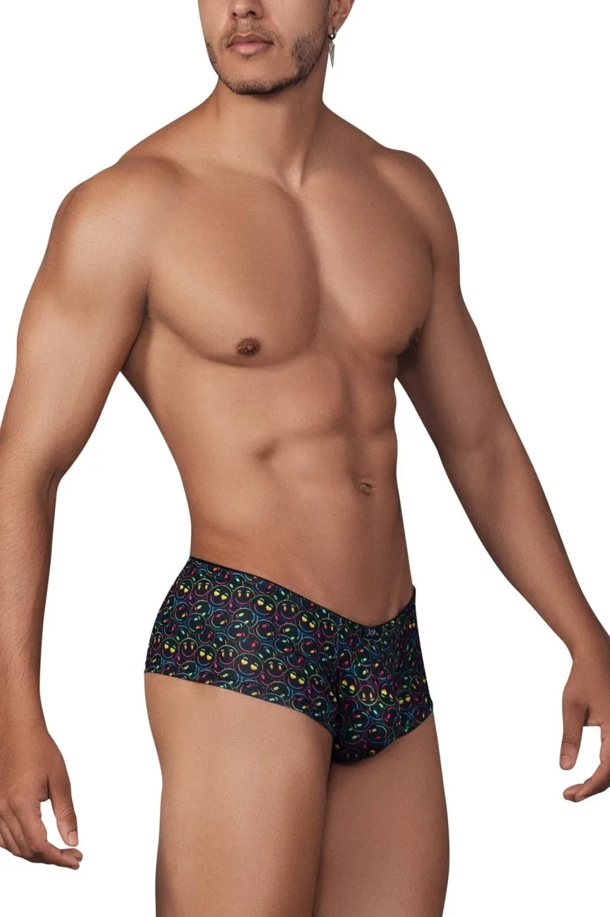 Clothing_Xtremen_Underwear Xtremen 91147 Printed Microfiber Trunks Color Smiley Face