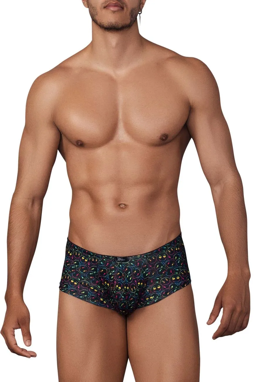 Clothing_Xtremen_Underwear Xtremen 91147 Printed Microfiber Trunks Color Smiley Face