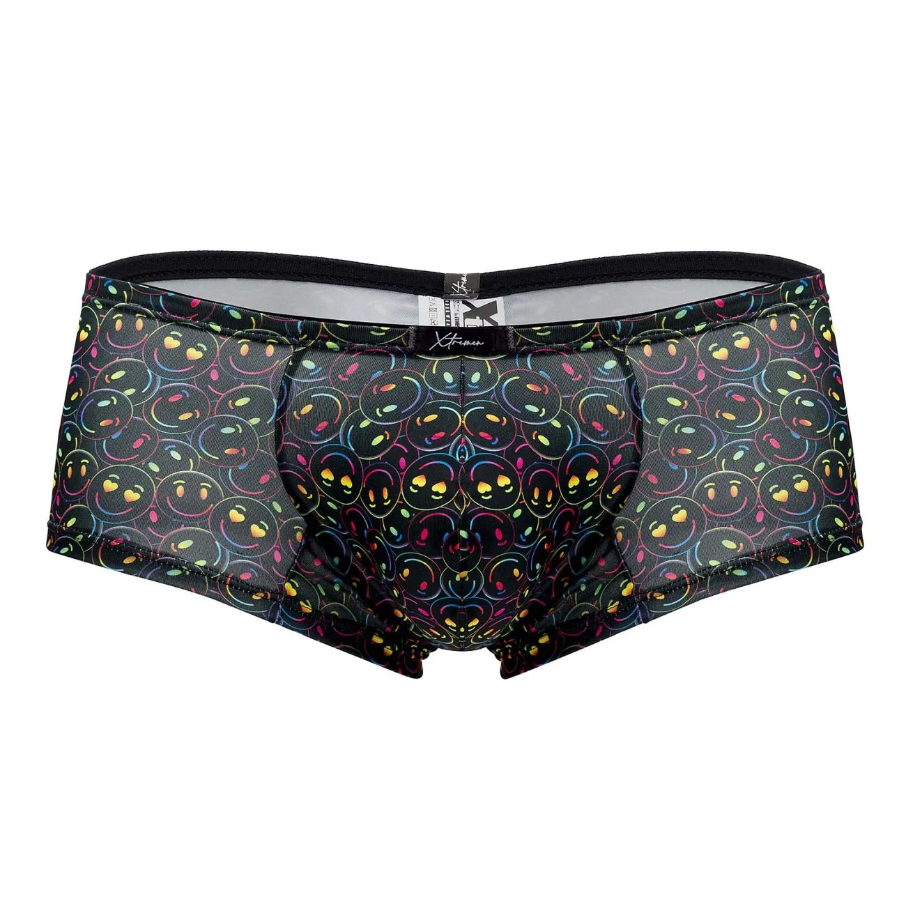 Clothing_Xtremen_Underwear Xtremen 91147 Printed Microfiber Trunks Color Smiley Face