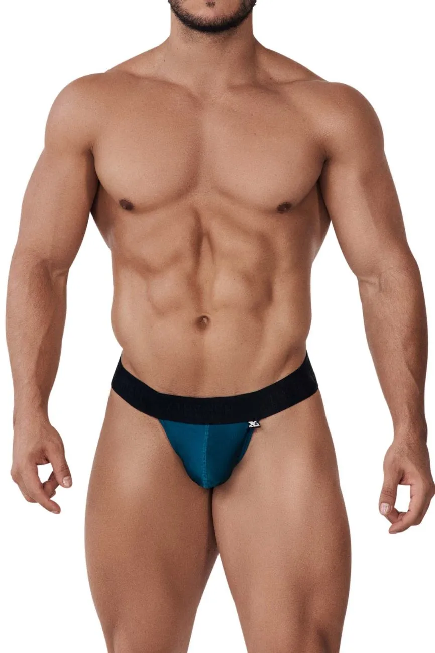 Clothing_Xtremen_Underwear Xtremen 91152 Destellante Thongs Color Teal