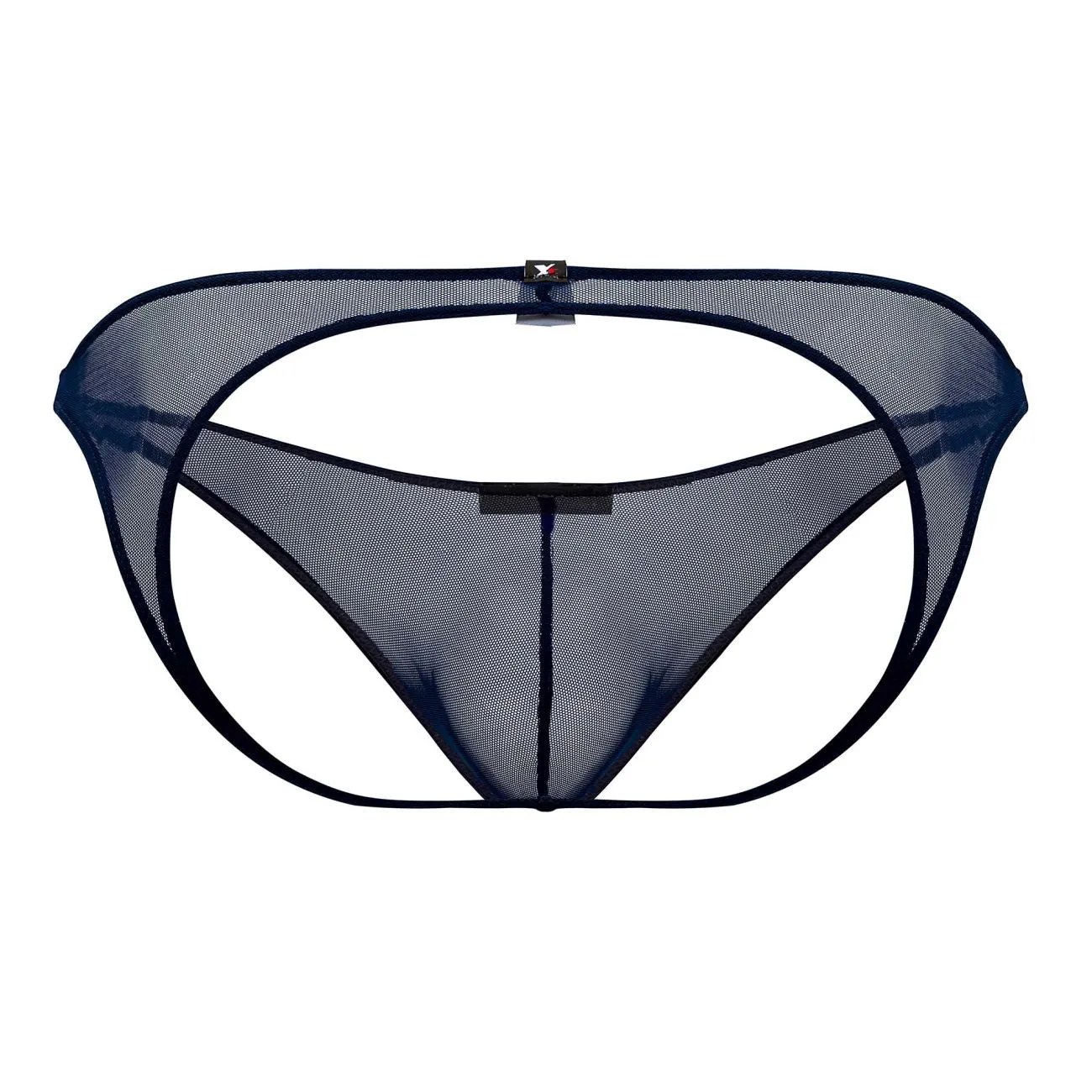 Clothing_Xtremen_Underwear Xtremen 91153 Tulle mesh Jockstrap Color Navy