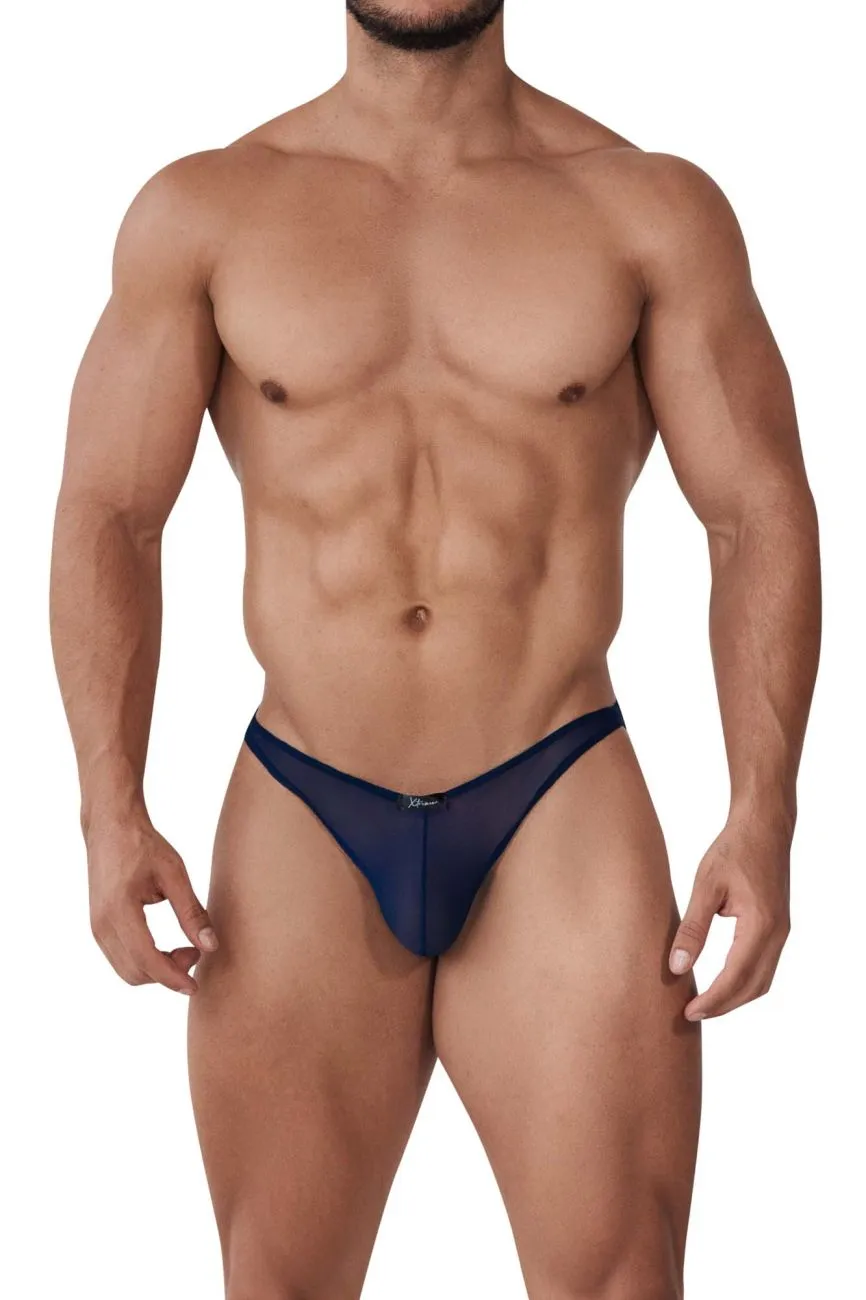 Clothing_Xtremen_Underwear Xtremen 91153 Tulle mesh Jockstrap Color Navy