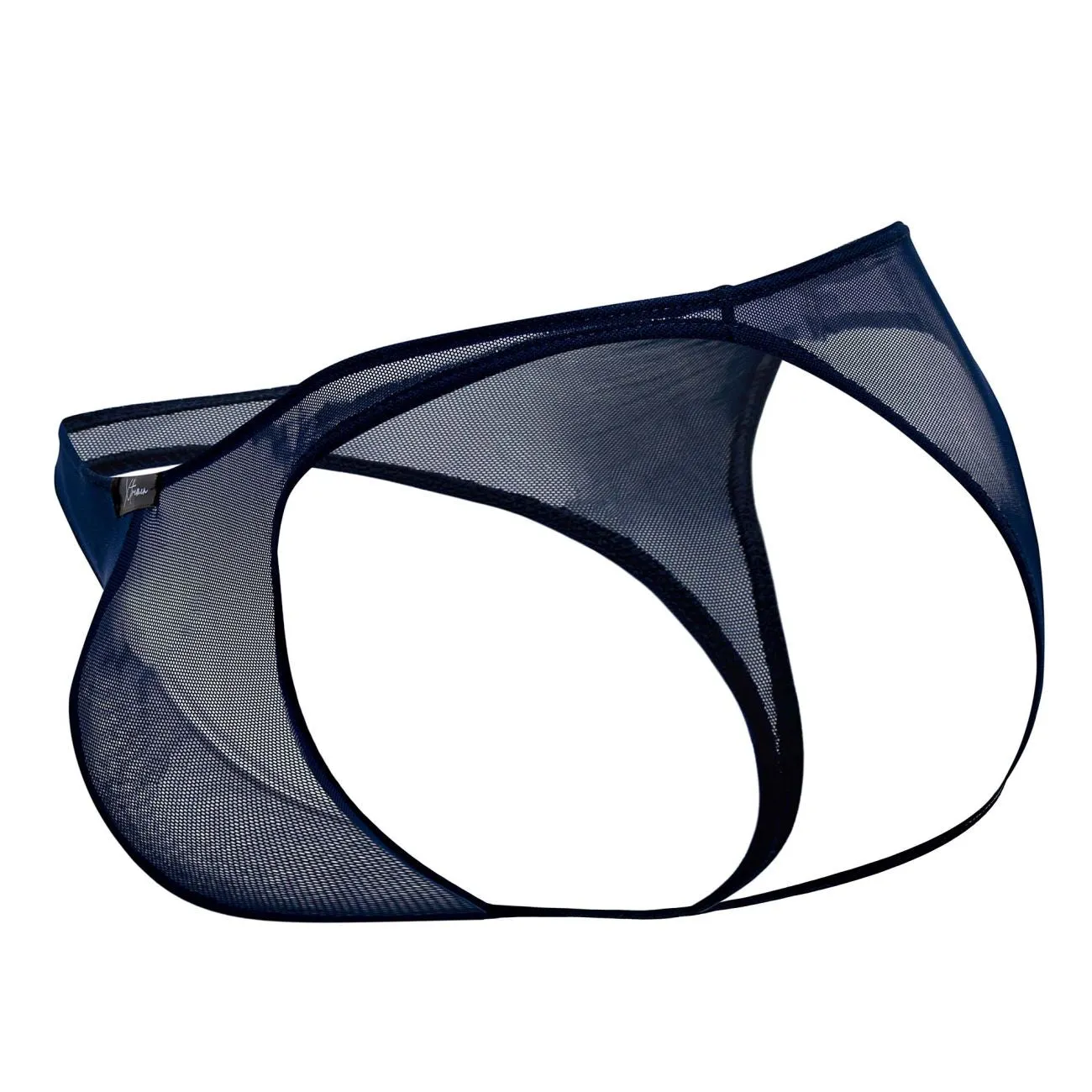 Clothing_Xtremen_Underwear Xtremen 91153 Tulle mesh Jockstrap Color Navy
