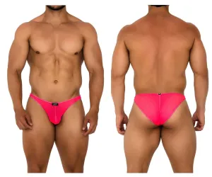 Clothing_Xtremen_Underwear Xtremen 91187 Tulle Mesh Bikini Color Pink