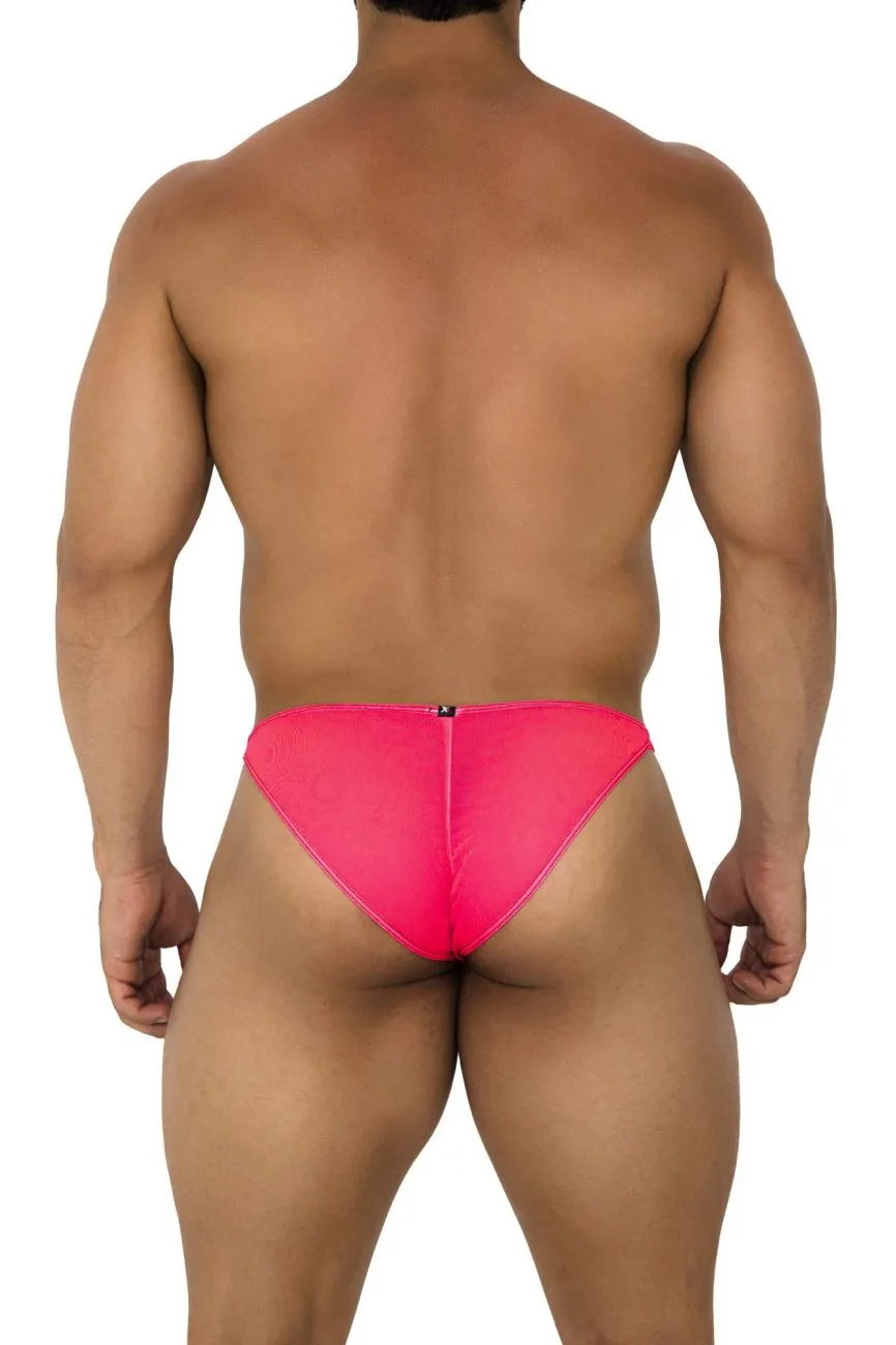 Clothing_Xtremen_Underwear Xtremen 91187 Tulle Mesh Bikini Color Pink