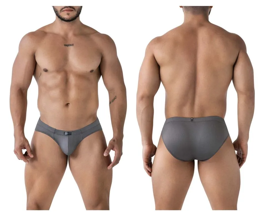 Clothing_Xtremen_Underwear Xtremen 91207B Microfiber Briefs Color Gray