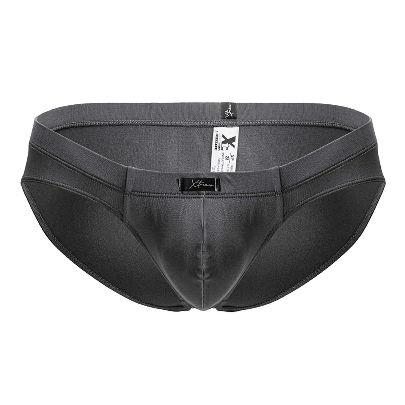Clothing_Xtremen_Underwear Xtremen 91207B Microfiber Briefs Color Gray