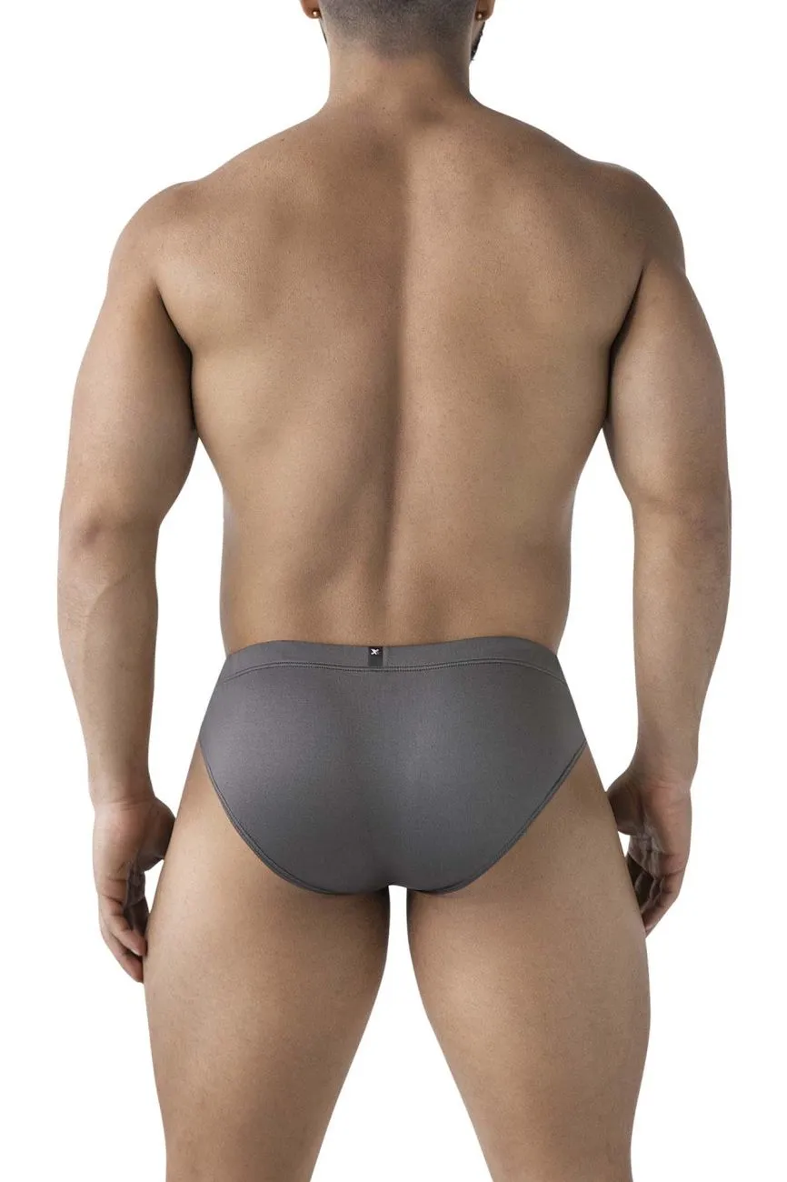 Clothing_Xtremen_Underwear Xtremen 91207B Microfiber Briefs Color Gray