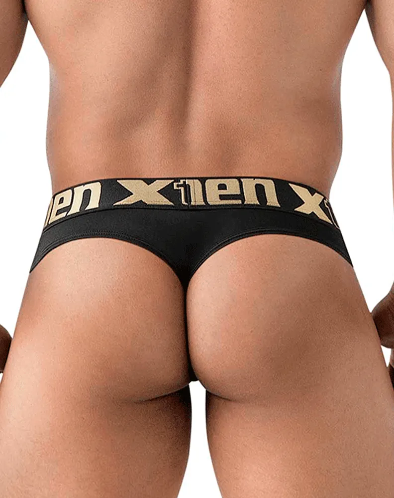 Clothing_Xtremen_Underwear Xtremen 91208b Microfiber Thongs Black