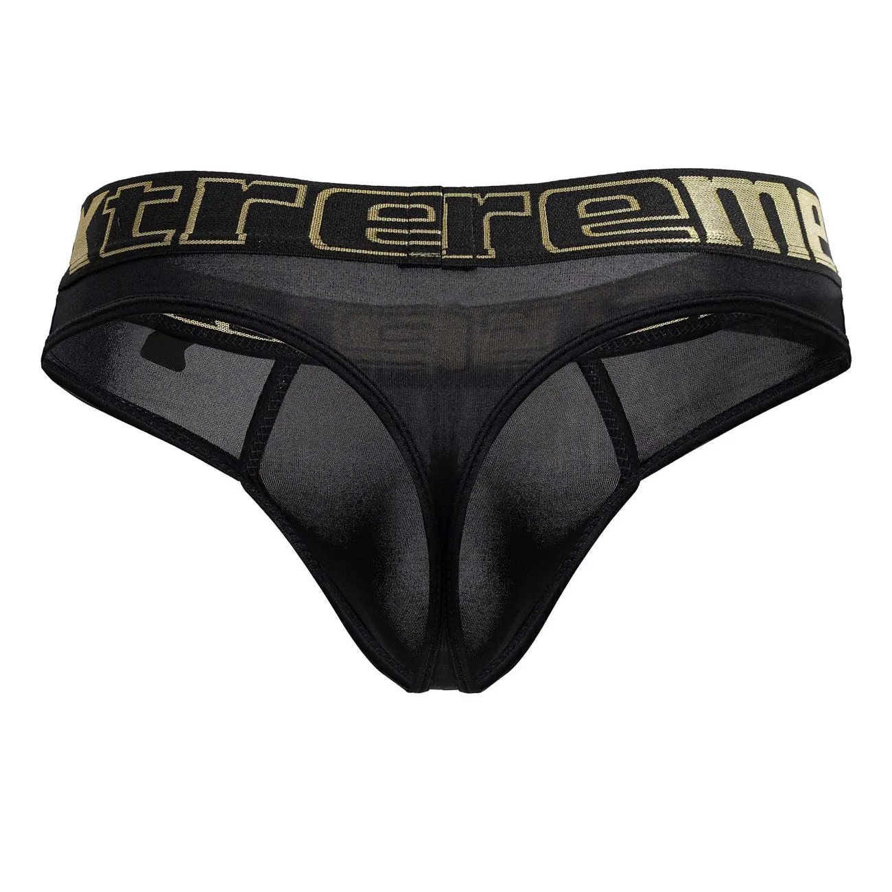Clothing_Xtremen_Underwear Xtremen 91208B Microfiber Thongs Color Black