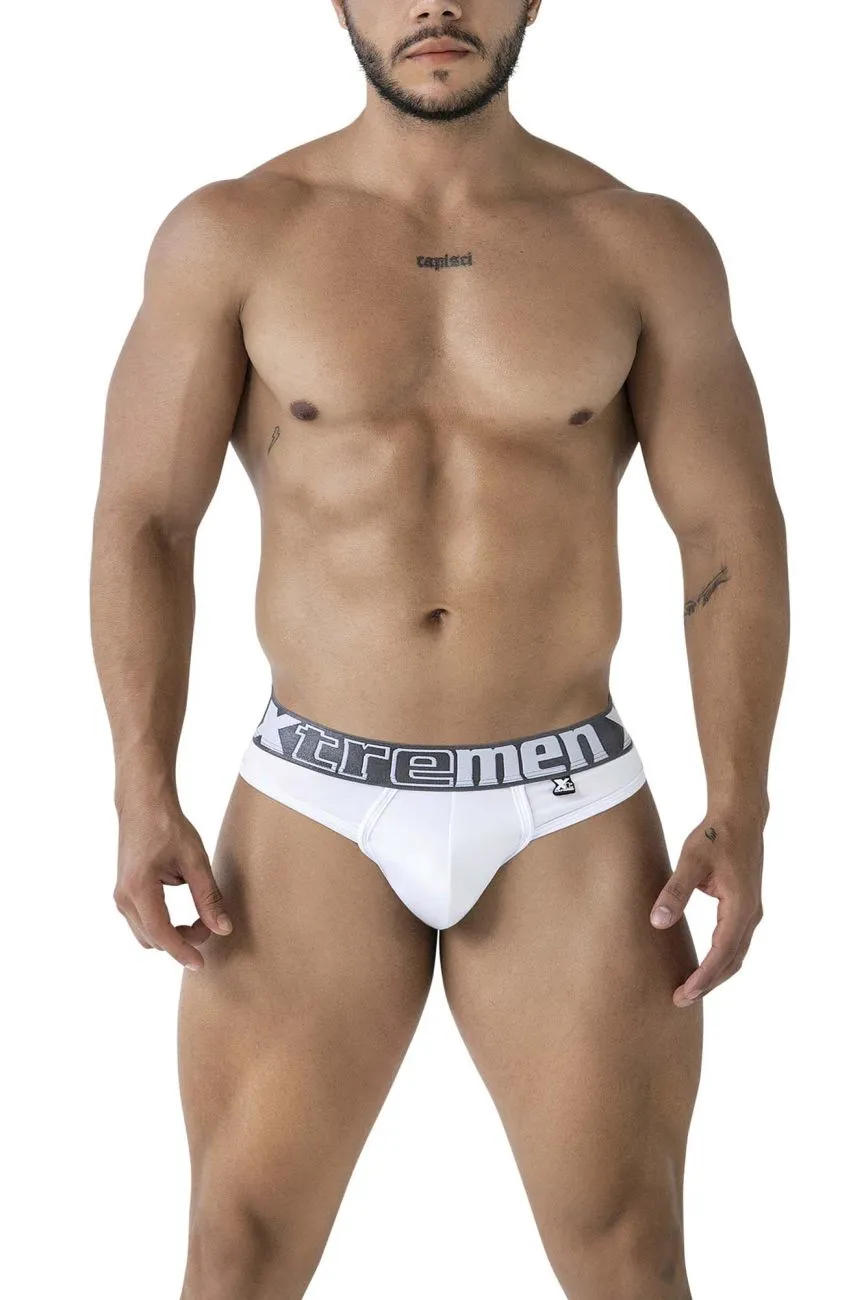 Clothing_Xtremen_Underwear Xtremen 91208B Microfiber Thongs Color White