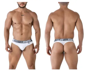 Clothing_Xtremen_Underwear Xtremen 91208B Microfiber Thongs Color White