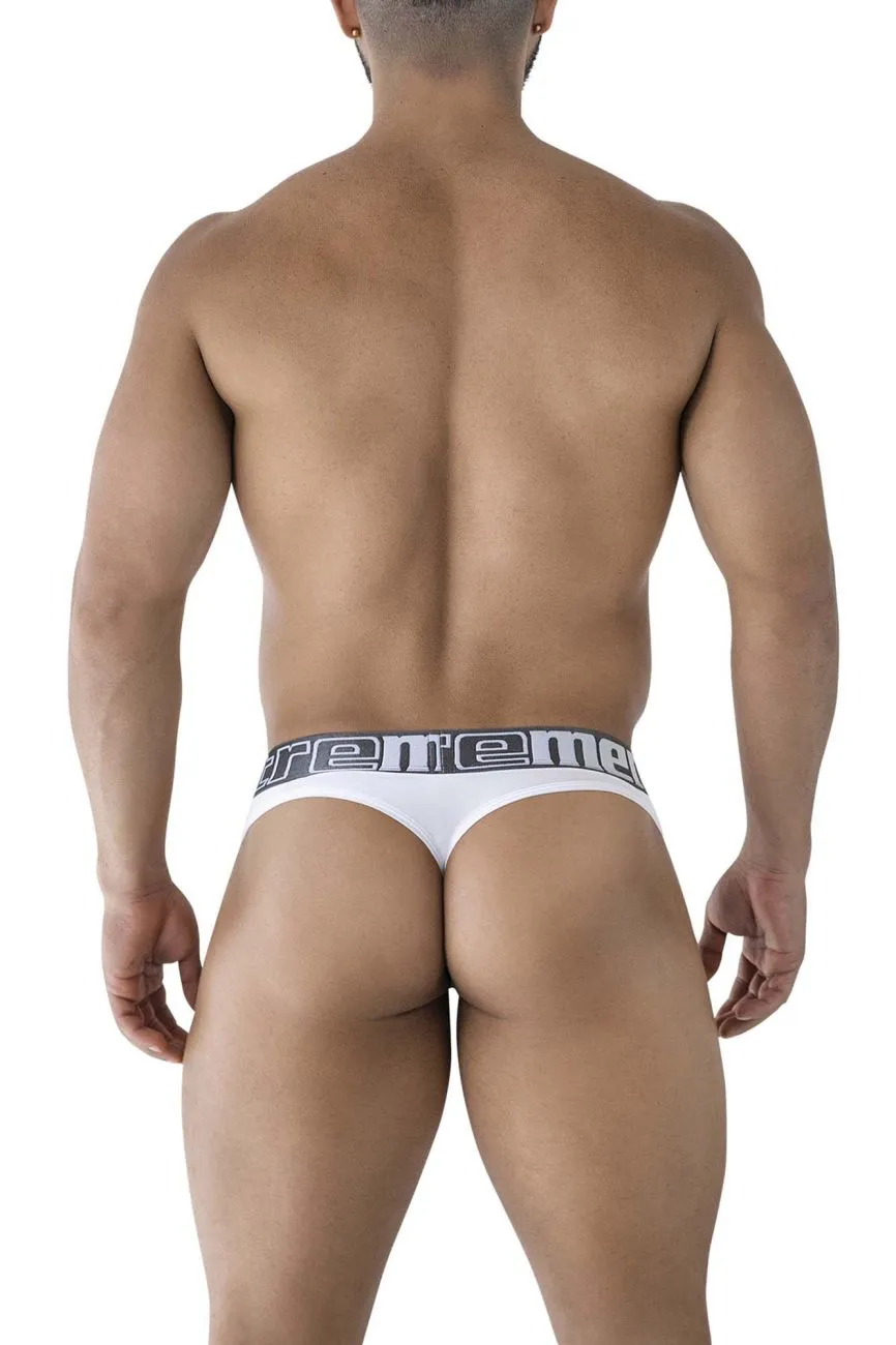 Clothing_Xtremen_Underwear Xtremen 91208B Microfiber Thongs Color White